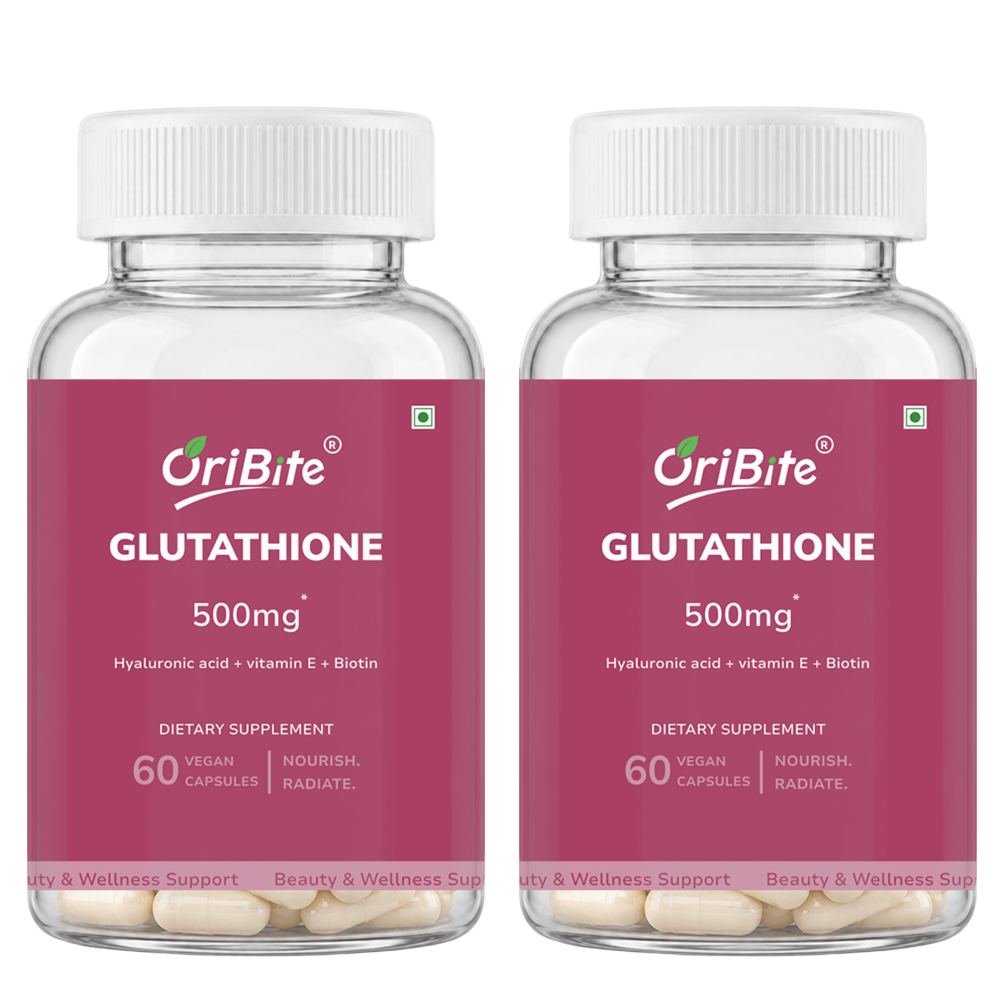 Biotin & Glutathione Capsules for Hair Skin & Nails