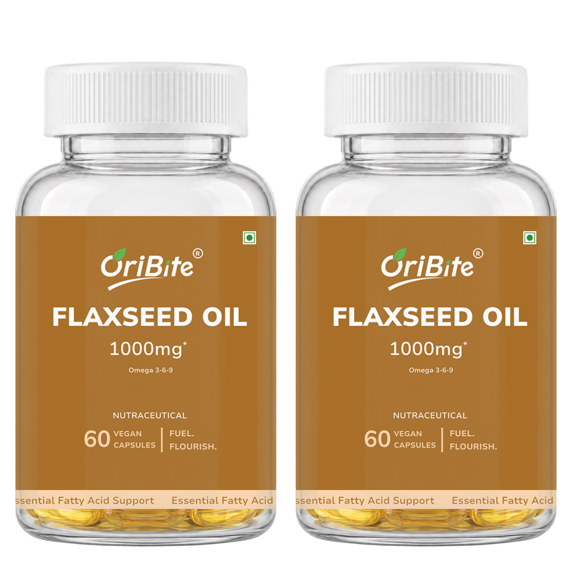 Flaxseed Oil Omega 3 6 9 Capsules for Heart Health