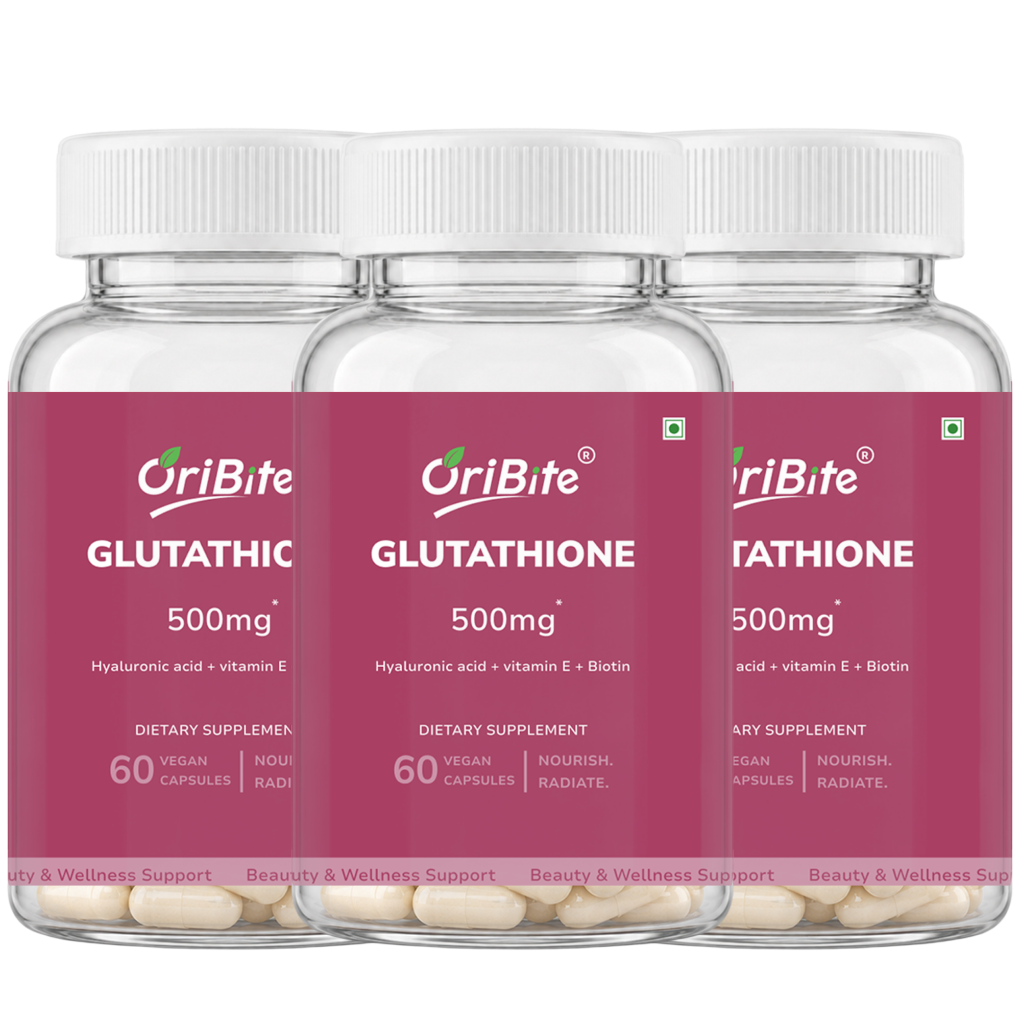 Biotin & Glutathione Capsules for Hair Skin & Nails