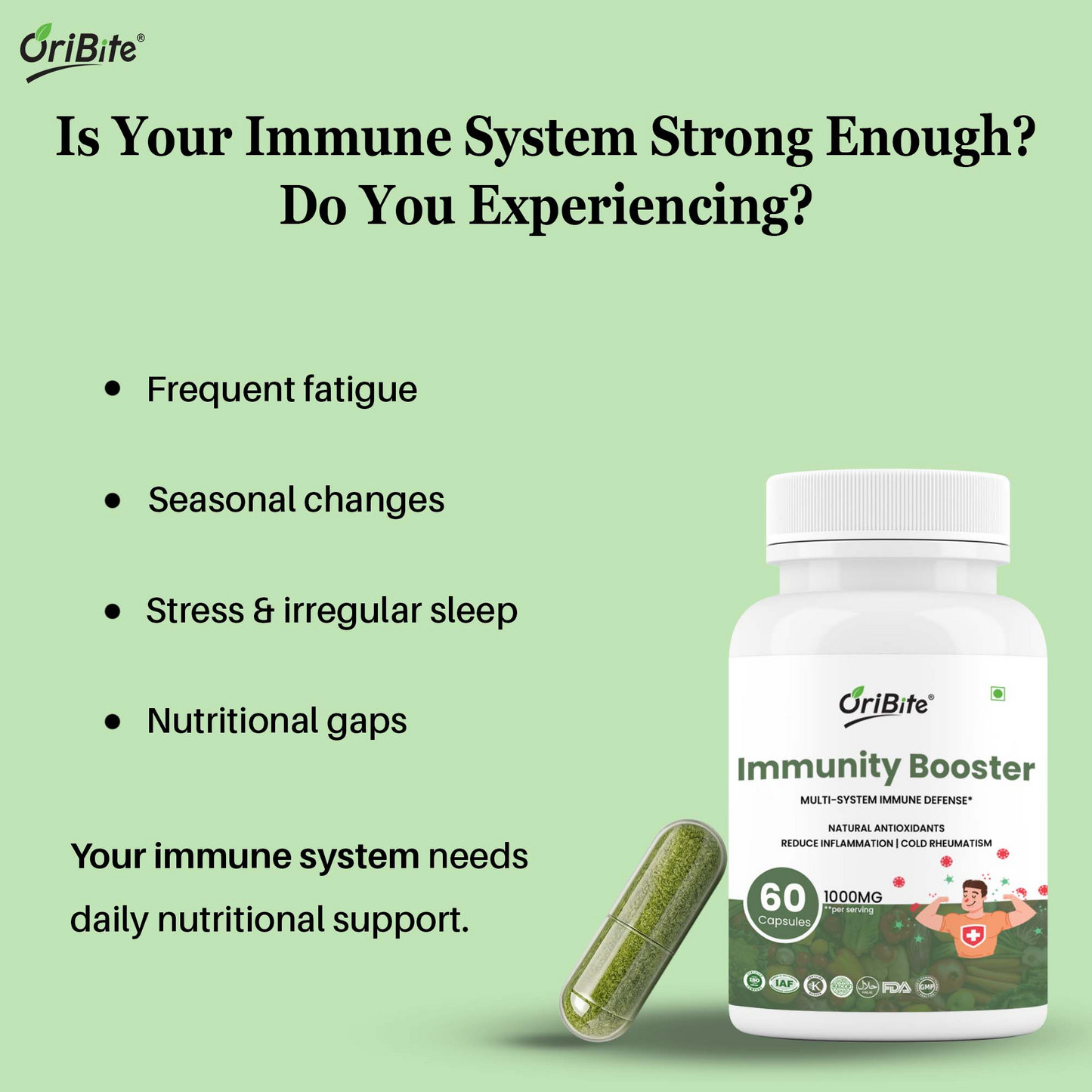 Oribite Immunity Booster Capsules (1 Month Supply)