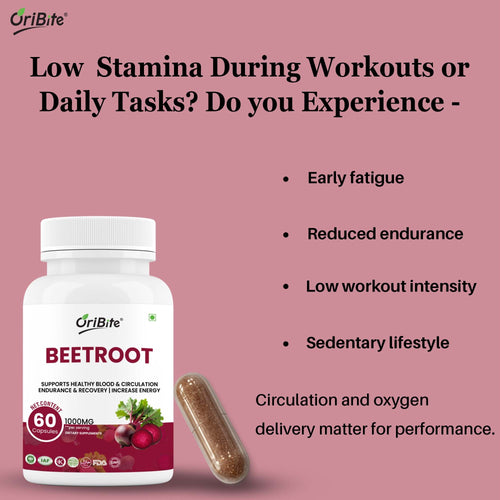 Beetroot Extract Capsules for Heart Health & Vitality - Oribite