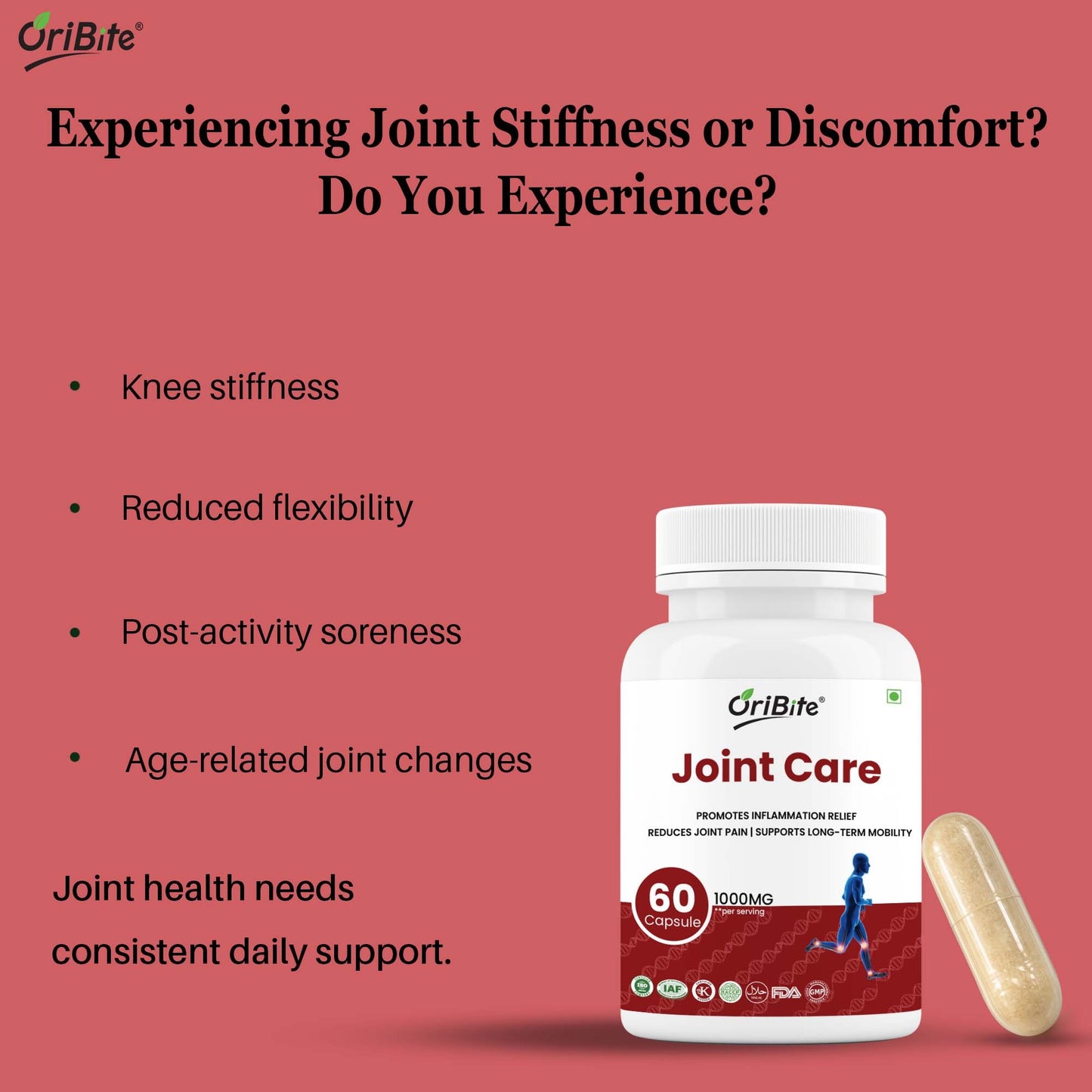 Glucosamine & Chondroitin Capsules for Joint Care & Mobility