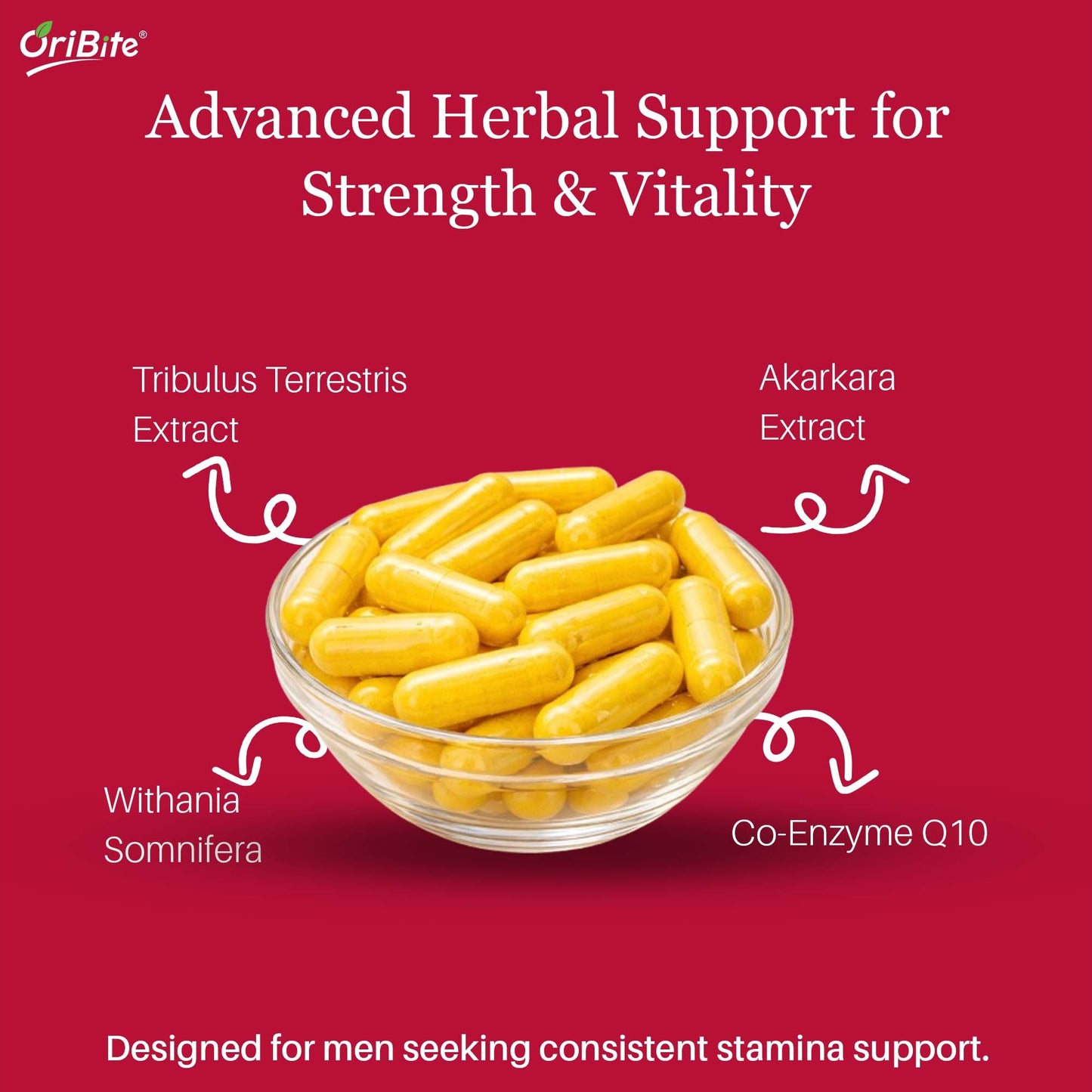 Tribulus & Ginseng Capsules for Male Performance & Vitality