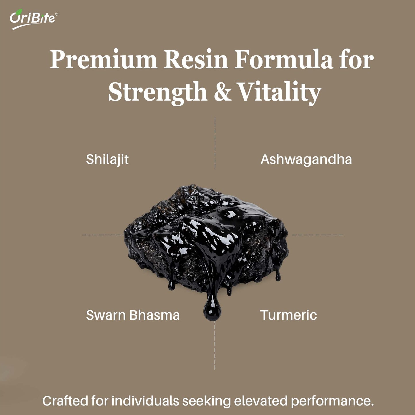 Gold Shilajit Resin with Ashwagandha & Turmeric for Stamina