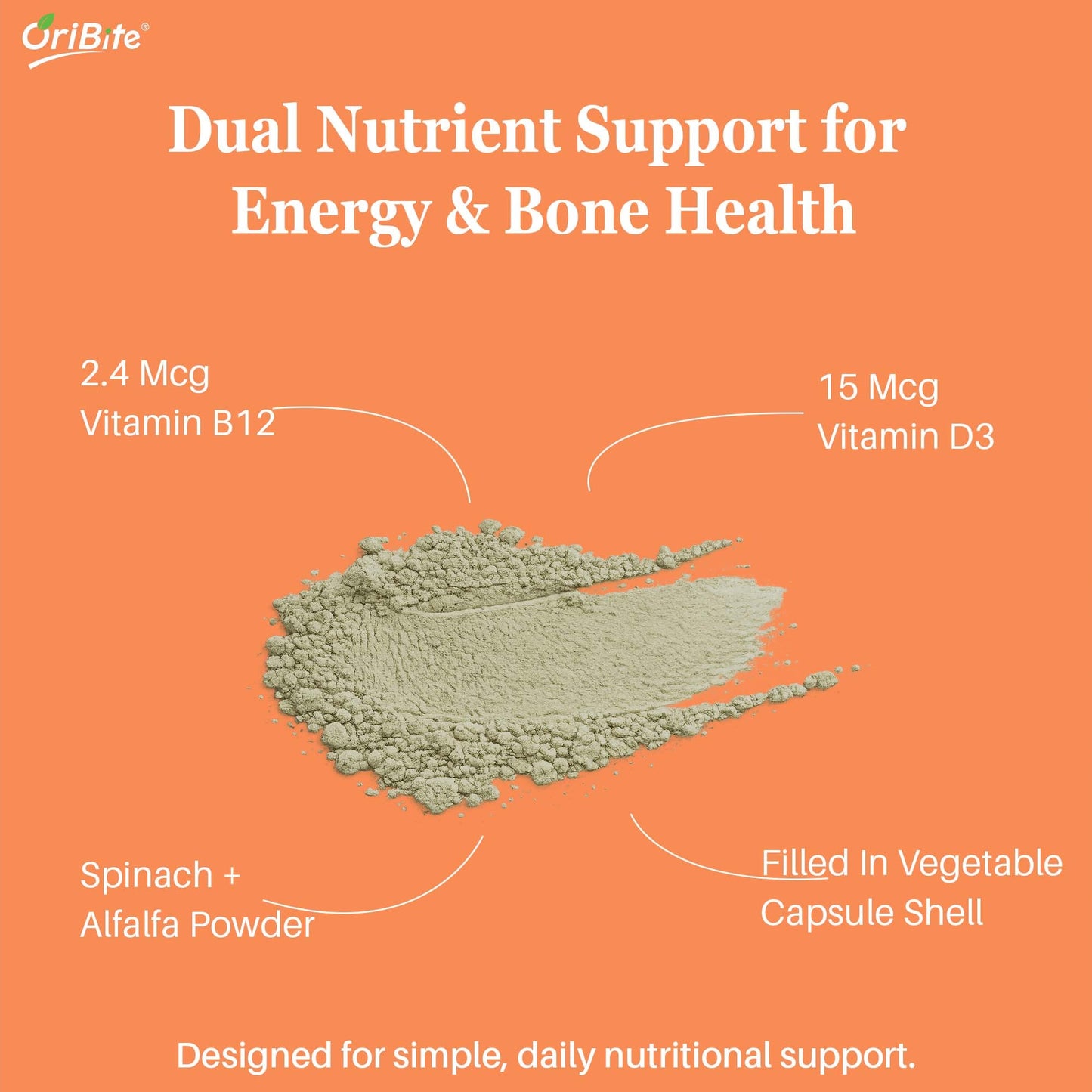 Vitamin B12 & D3 Capsules for Nerve & Bone Health