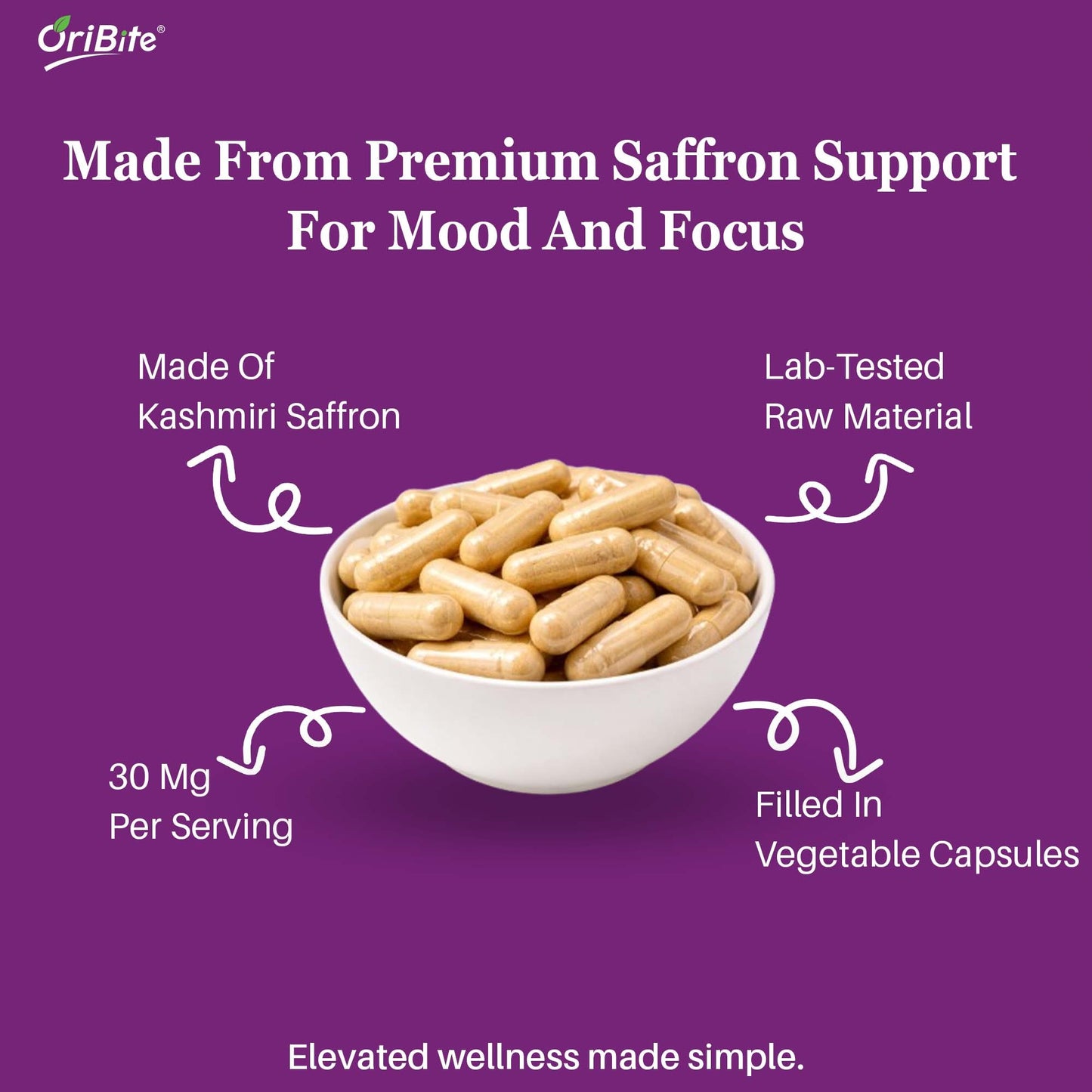 Saffron Extract Capsules for Mood & Emotional Balance