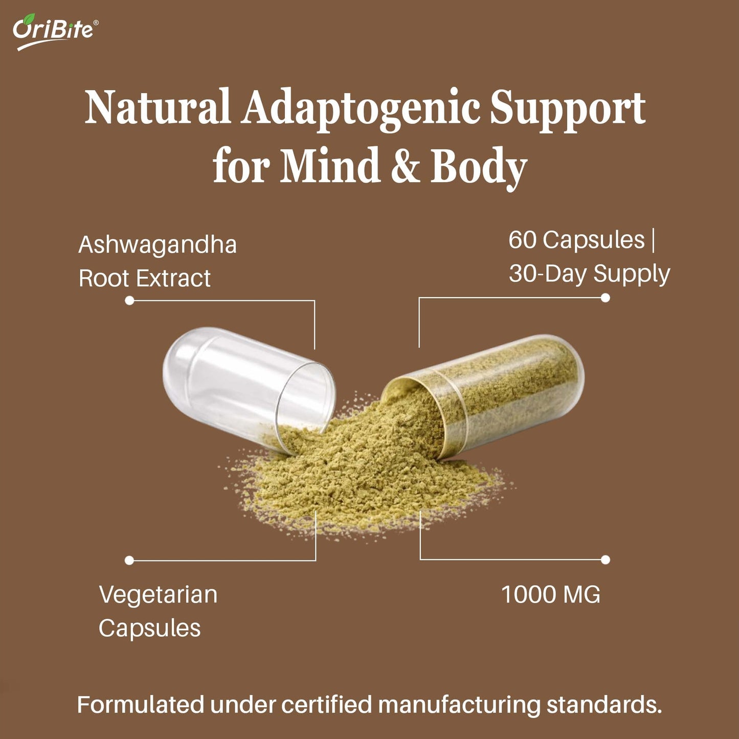 Ashwagandha Root Extract Capsules for Immunity & Energy