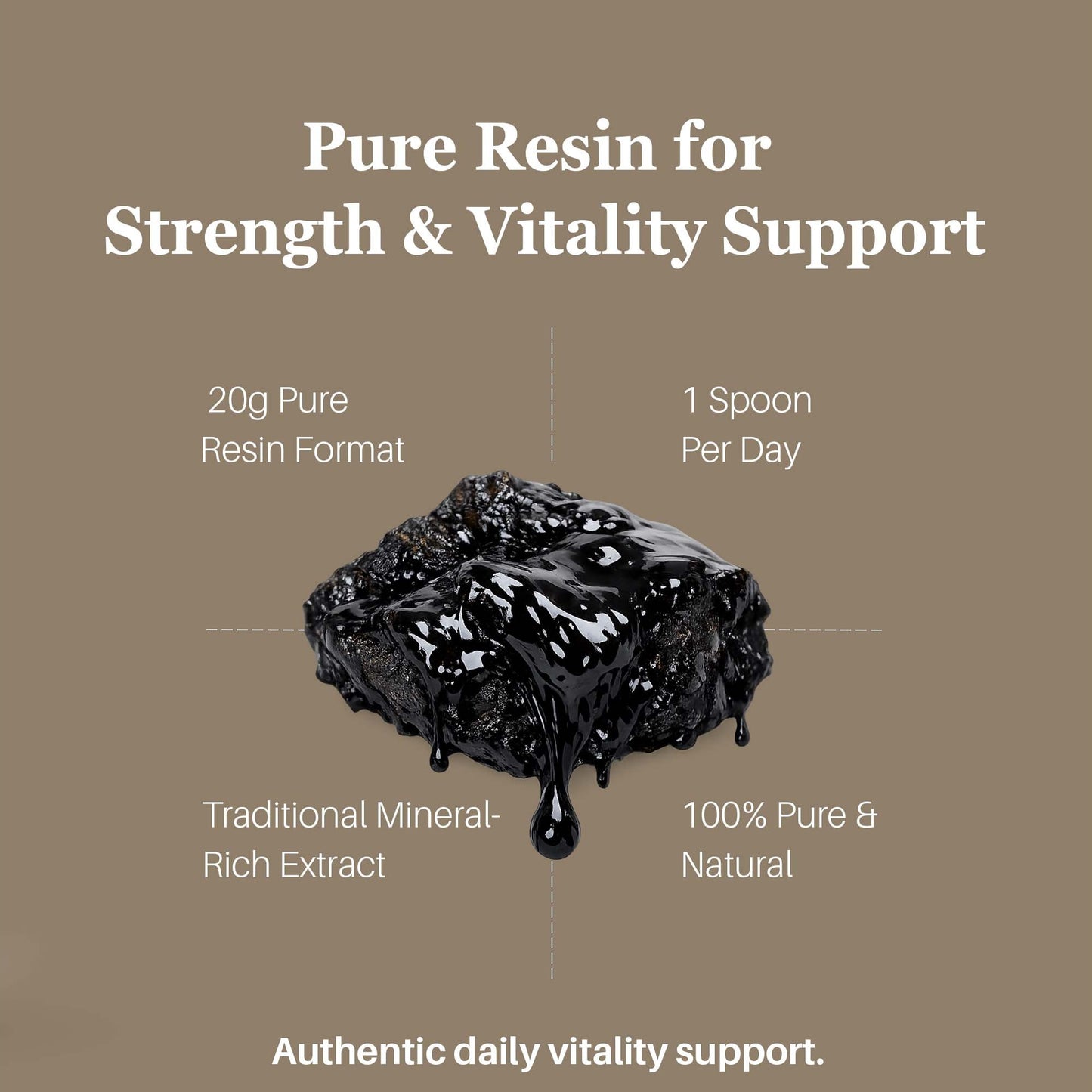 Pure Himalayan Shilajit Resin for Strength & Stamina