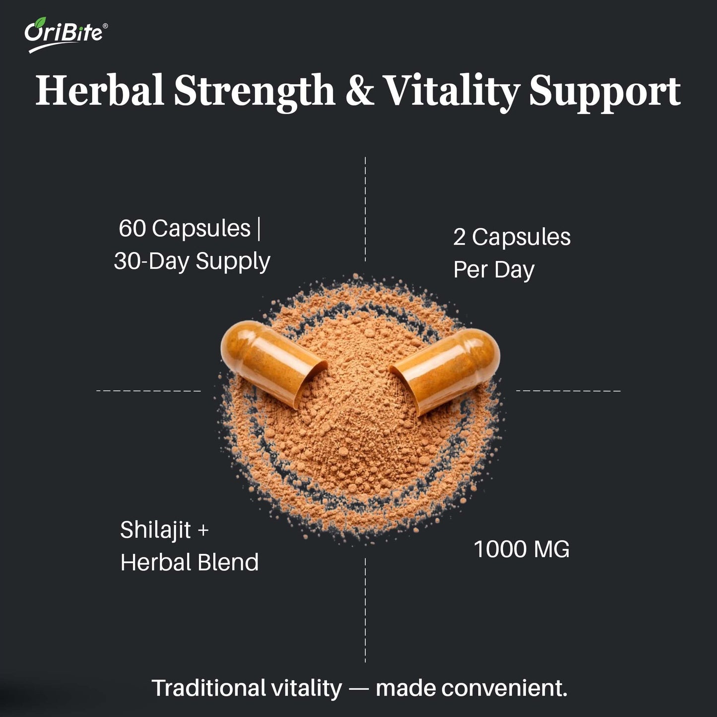 Shilajit Extract Capsules for Stamina & Male Vitality