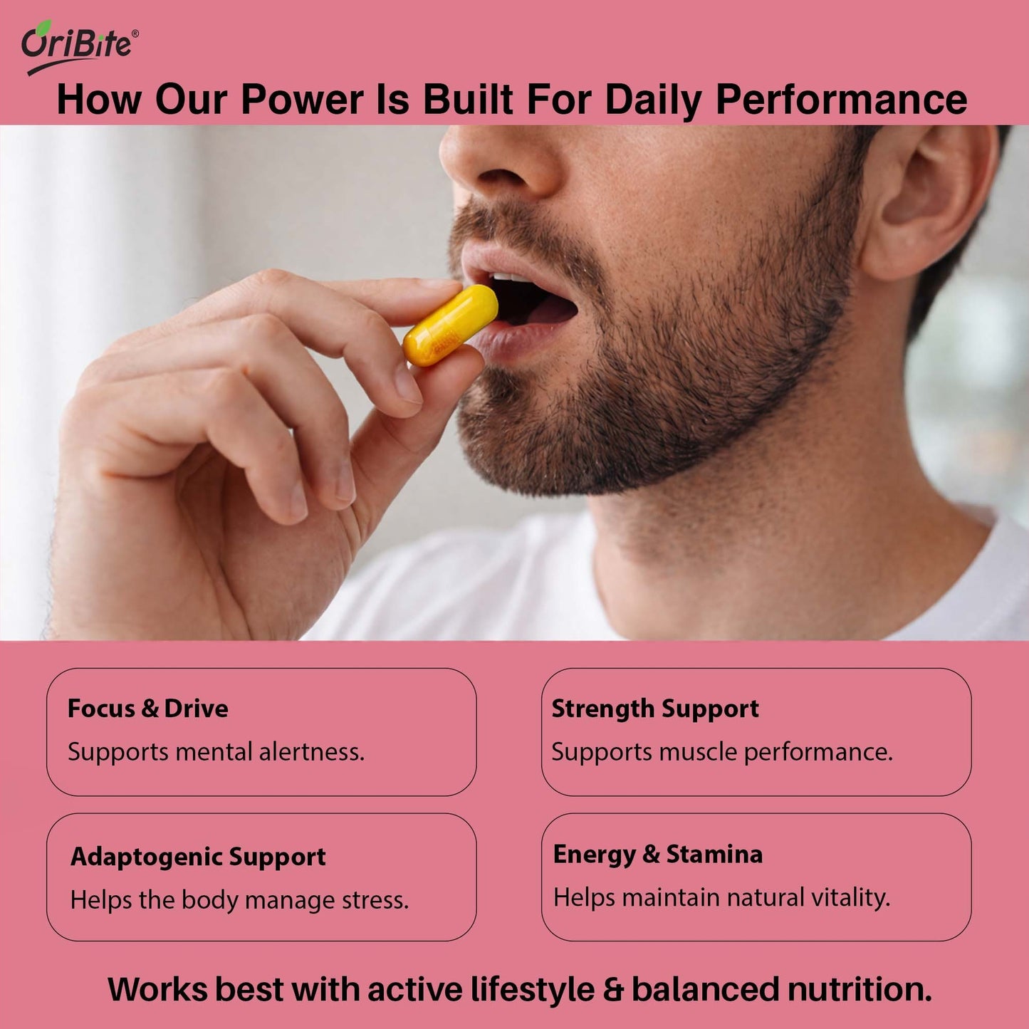 Tribulus & Ginseng Capsules for Male Performance & Vitality