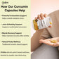 Curcumin Extract Capsules with Black Pepper for Inflammation & Joint Health - Oribite