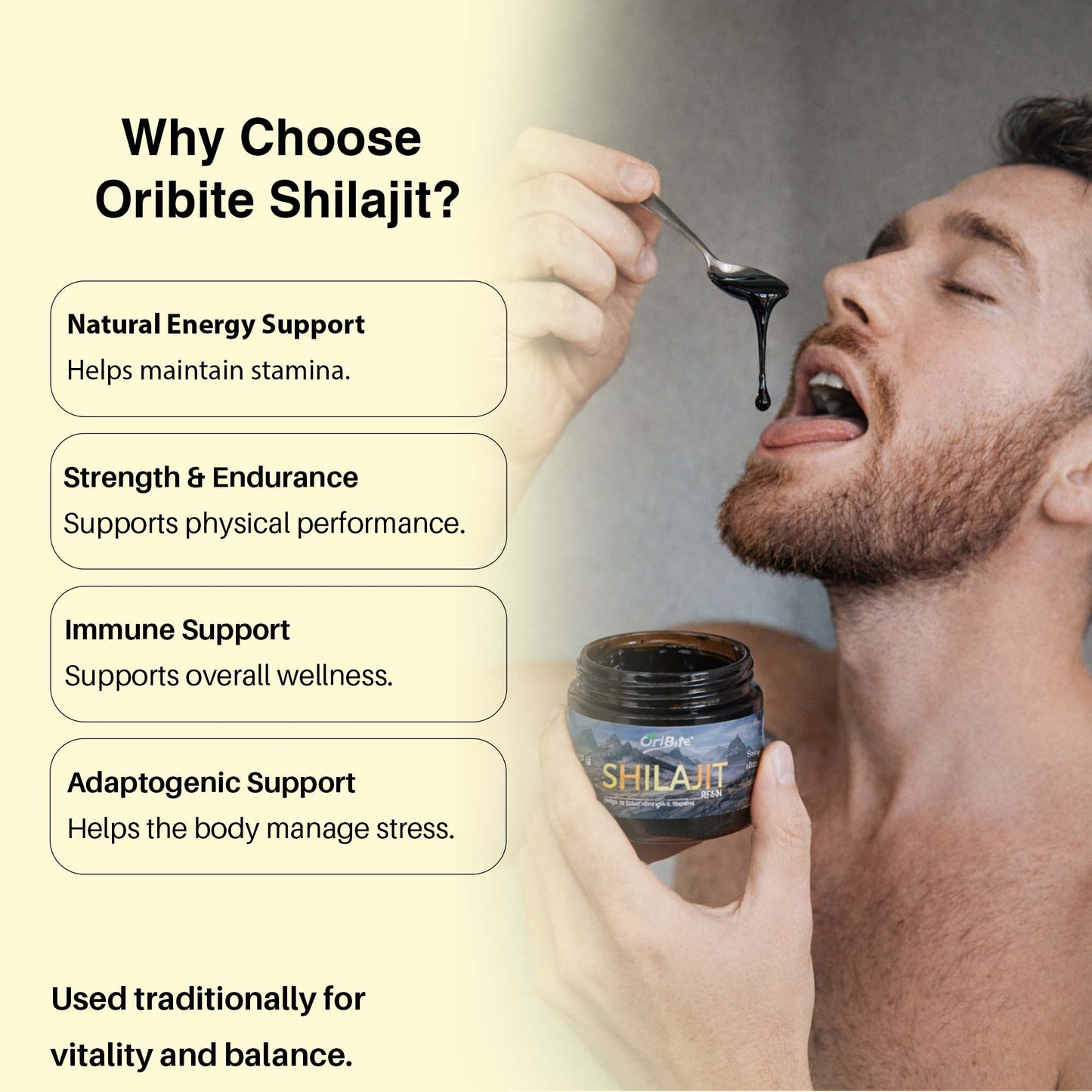 Pure Himalayan Shilajit Resin for Strength & Stamina