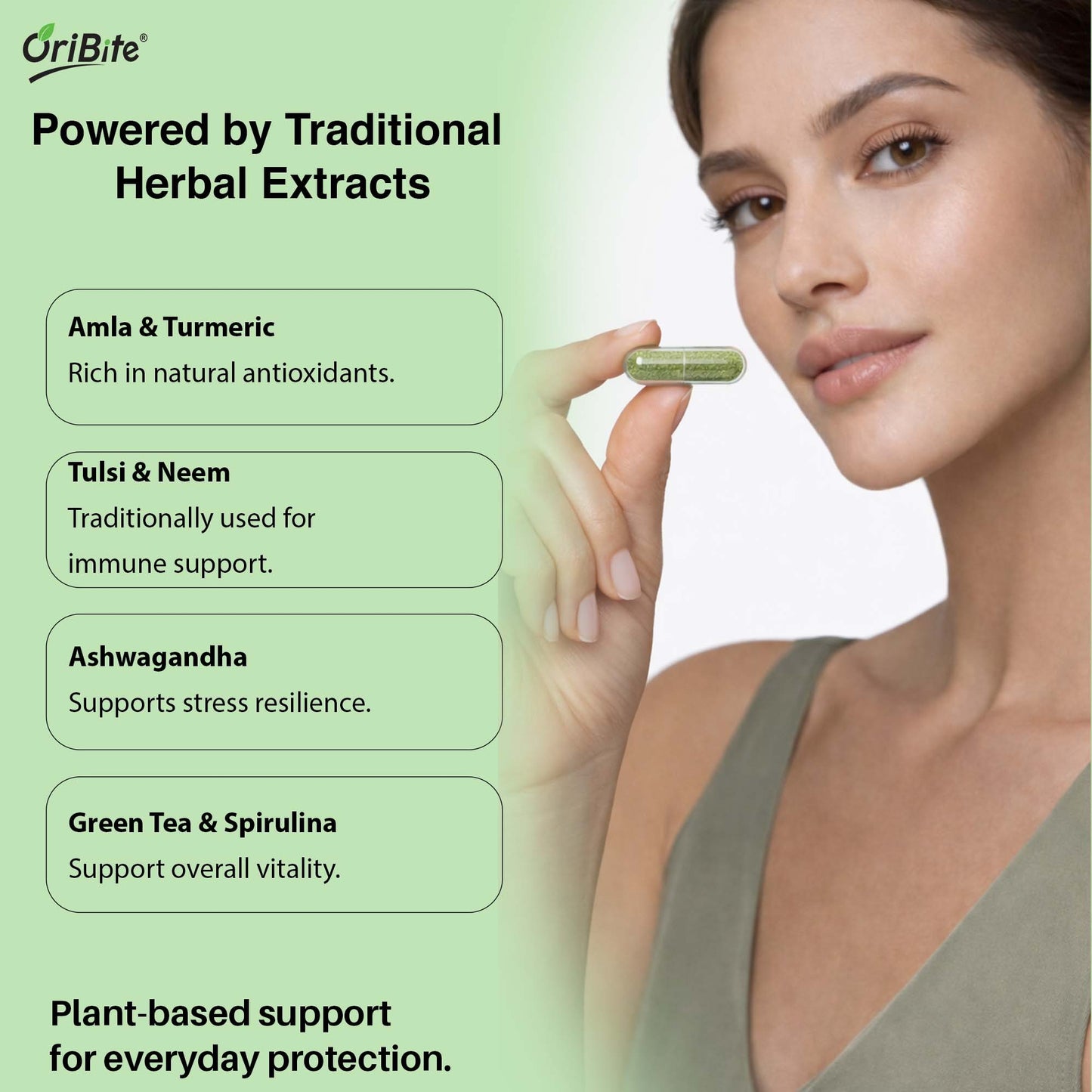 Immunity Booster Capsules with Amla Tulsi & Moringa Blend - Oribite