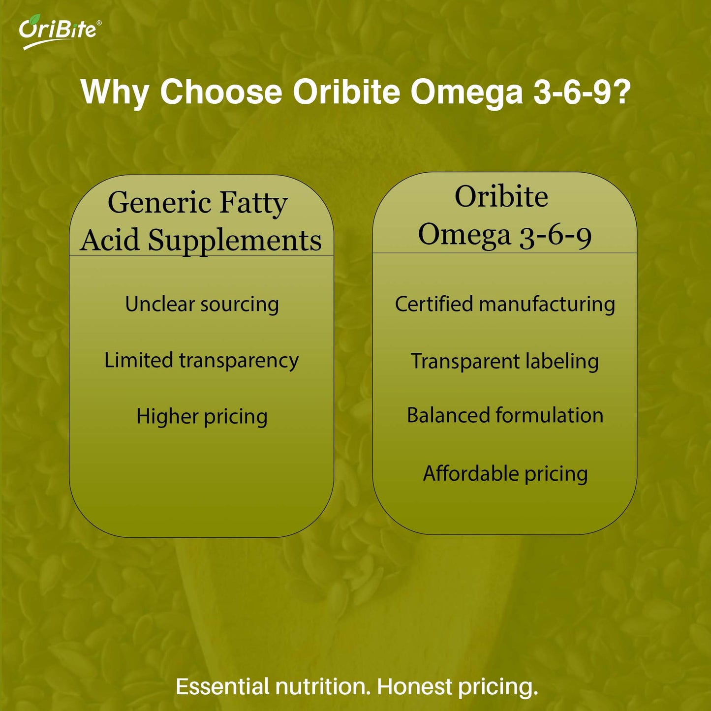 Flaxseed Oil Omega 3 6 9 Capsules for Heart Health