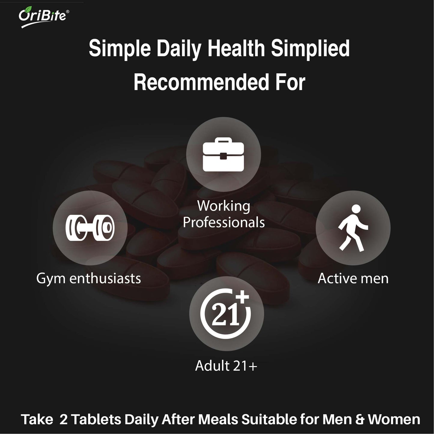 Oribite Testo Booster Tablets (1 Month Supply)