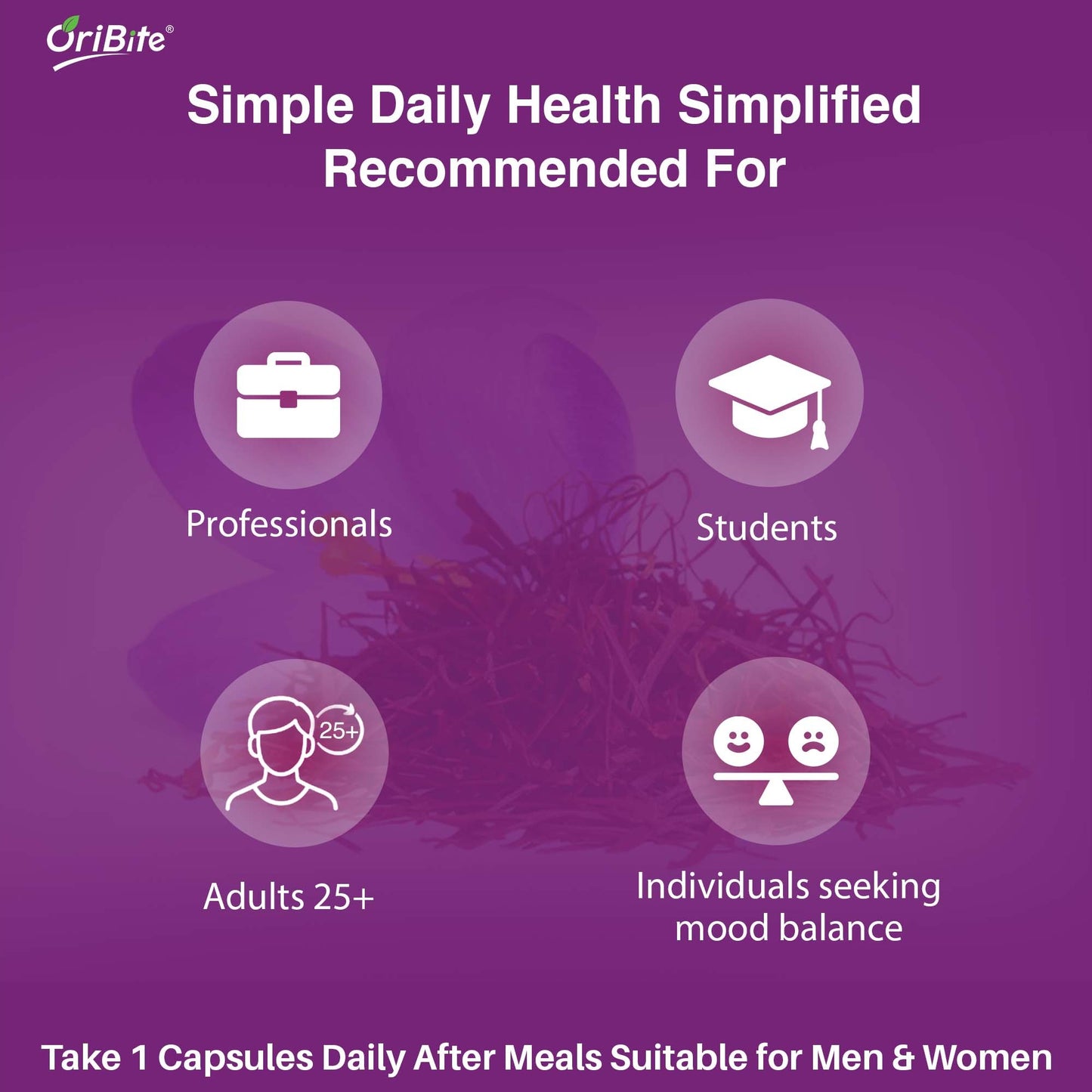 Saffron Extract Capsules for Mood & Emotional Balance