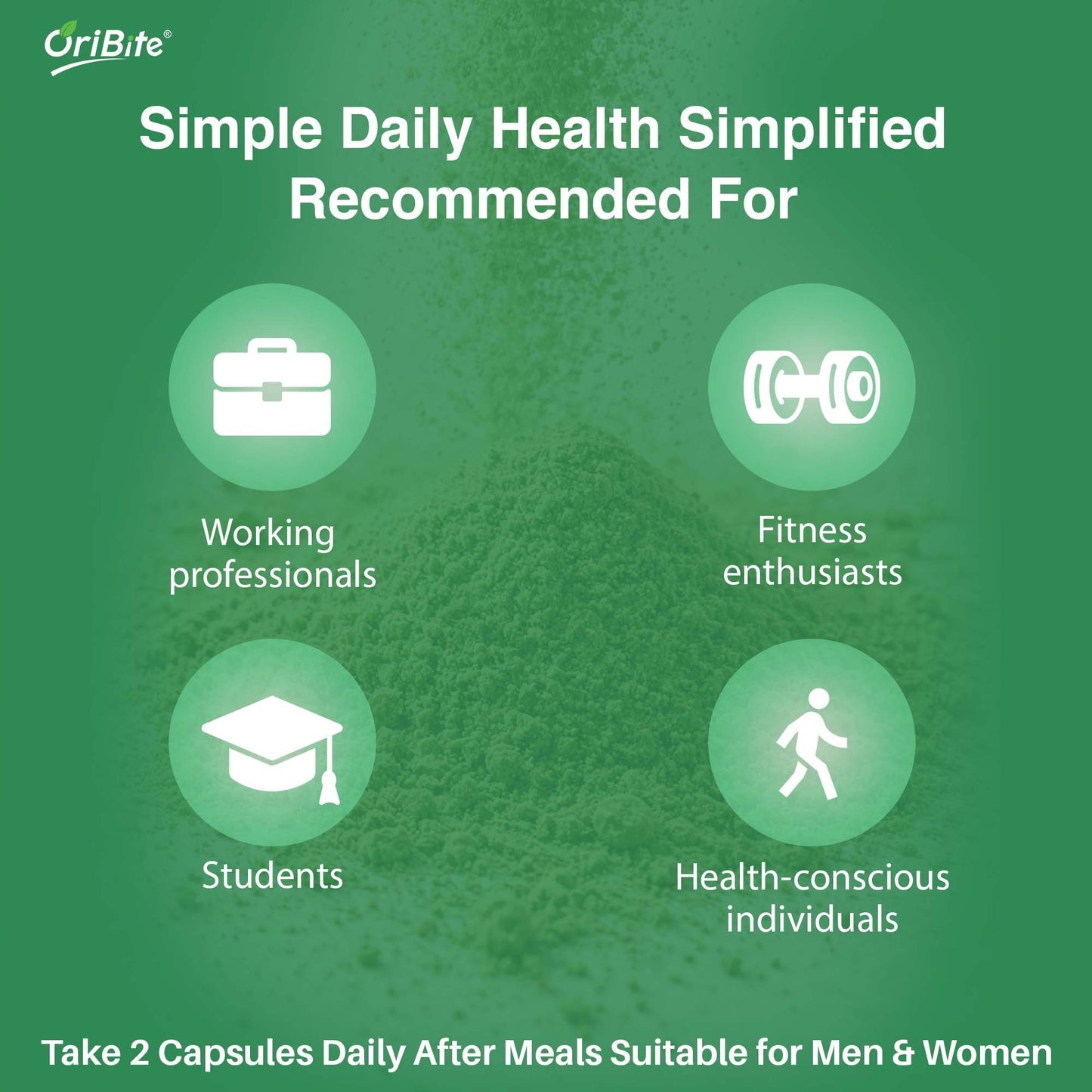 Super Green Superfood Capsules for Immunity & Bone Strength