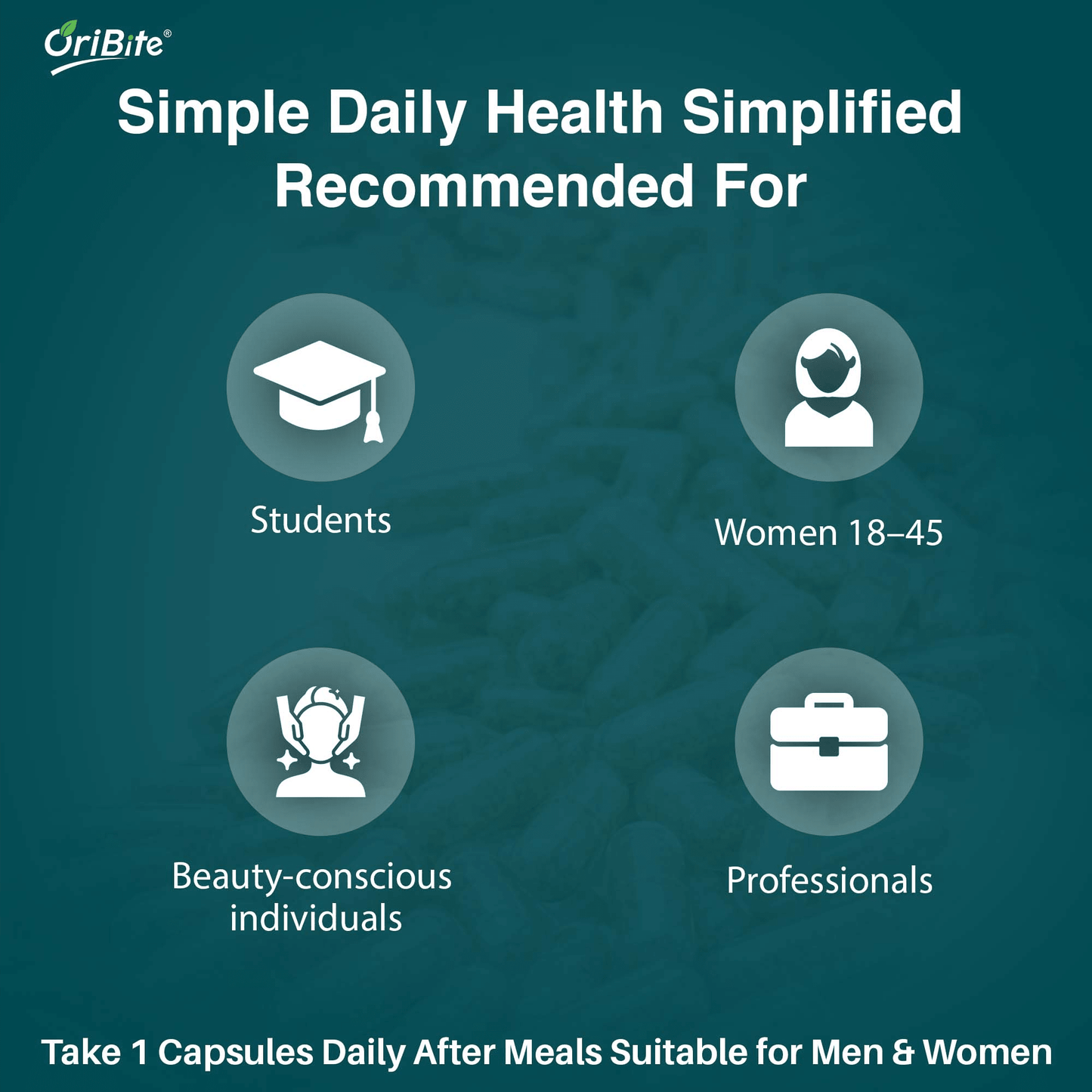 Biotin Capsules for Healthy Hair Skin & Nails - Oribite
