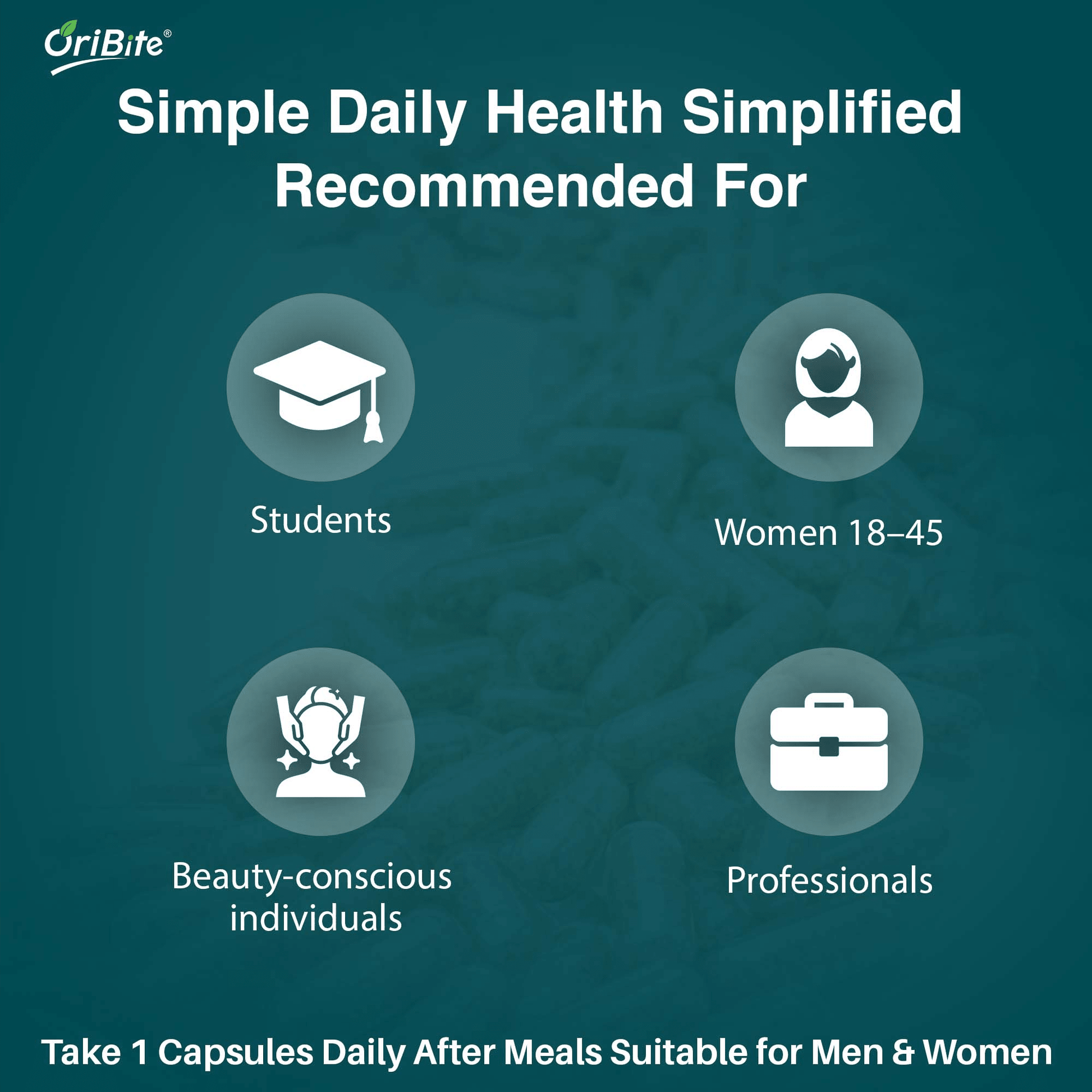 Biotin Capsules for Healthy Hair Skin & Nails - Oribite